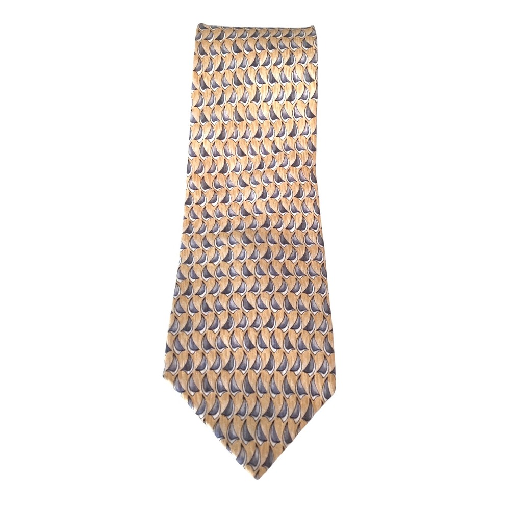 Cocktail Collection Mens Silk Tie Yellow Gray Vodka Under Microscope